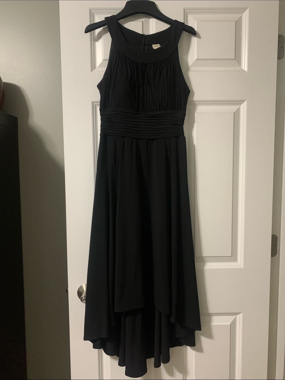 Signature by Sangria Black Sleeveless High-Low Dress